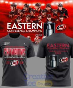 Carolina Hurricanes 2026 NHL Eastern Conference Champions Limited Edition 3D T-Shirt