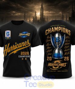 Carolina Hurricanes 2026 Super Rugby Pacific Champions Black Signature Edition Shirt