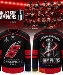 Carolina Hurricanes 2026 Stanley Cup Champions Hockey Jersey