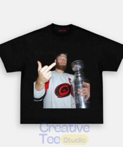 Carolina Hurricanes John Scott 11 Champion Middle Finger Shirt