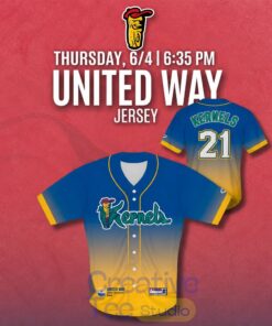 Cedar Rapids Kernels United Way 2026 Baseball Jersey