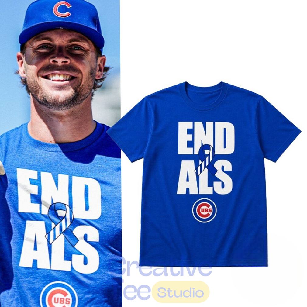 Chicago Cubs Nico Hoerner End ALS Awareness T-Shirt Chicago Cubs Nico Hoerner End ALS Awareness T-Shirt