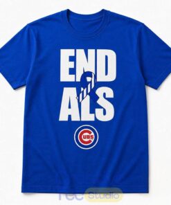 Chicago Cubs Nico Hoerner End ALS Awareness T-Shirt