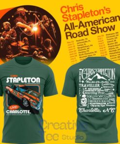 Chris Stapleton “All-American Road Show” in Charlotte, NC 3D T-shirt