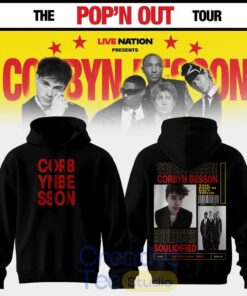 Corbyn Besson x Soulidified The Pop’n Out Tour 2026 Crimson Block Statement Hoodie