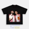 Croatia Football Duo Black T-Shirt