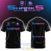 Cronulla Sharks Men’s Las Vegas Warm Up Limited Edition Tee Hoodie