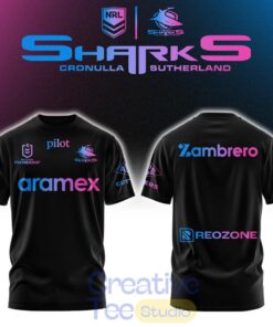 Cronulla Sharks Men’s Las Vegas Warm Up Limited Edition Tee Hoodie