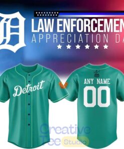 Detroit Tigers 2026 Law Enforcement Appreciation Night Baseball Jersey