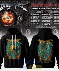 DragonForce Inhuman Rampage 2026 20th Anniversary Hoodie