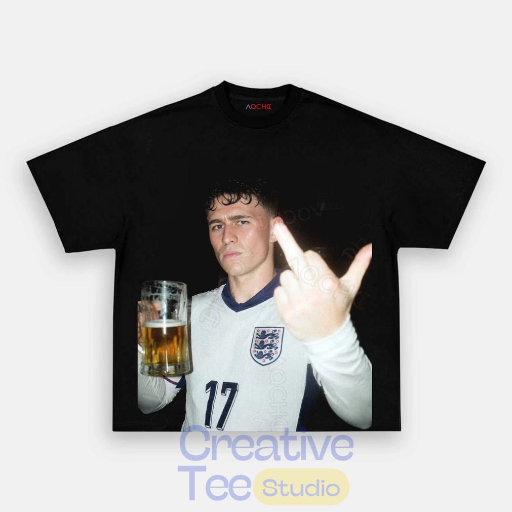 England National Team Foden Drunk T-Shirt England National Team Foden Drunk T-Shirt