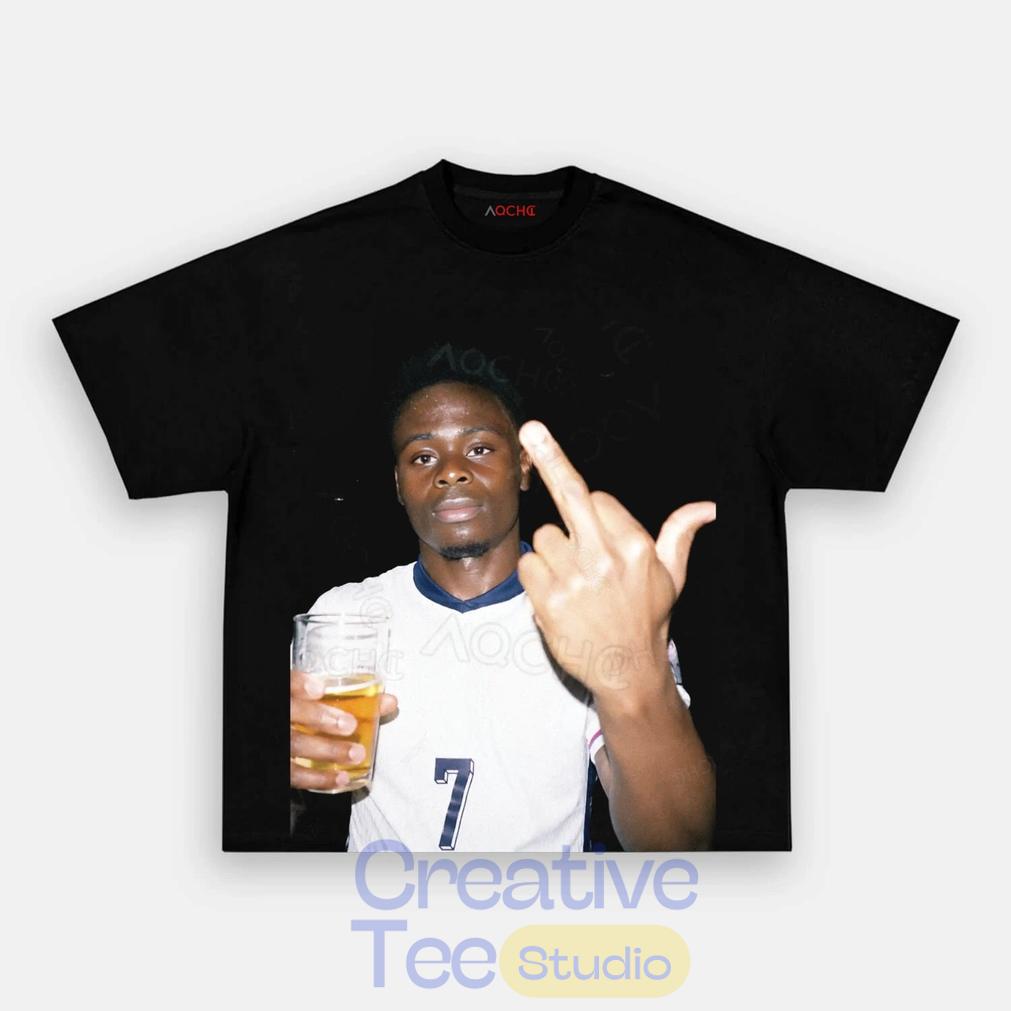 England National Team Saka Drunk T-Shirt England National Team Saka Drunk T-Shirt