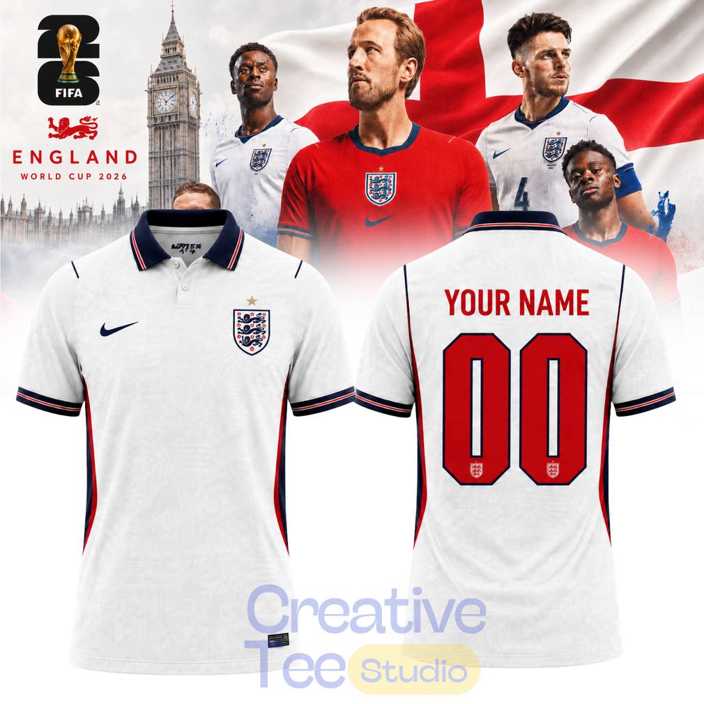 England x World Cup 2026 Polo Shirt England x World Cup 2026 Polo Shirt
