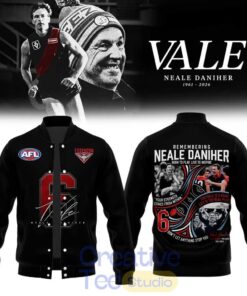 Essendon Bombers Fight MND Neale Daniher Legendary Special Baseball Jacket