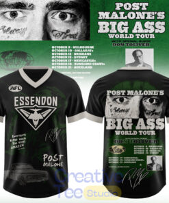 Essendon Football Club x Post Malone Big Ass World Tour 2026 Football Jersey