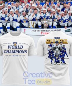 Finland 2026 IIHF Champions Leijonat Maailmanmestarit 2026 T-Shirt