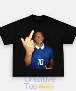 France National Team Mbappé Drunk Middle Finger T-Shirt
