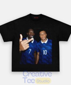France National Team Mbappé x Dembele Drunk Smoke T-Shirt