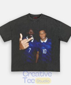 France National Team Mbappé x Dembele Drunk Smoke T-Shirt
