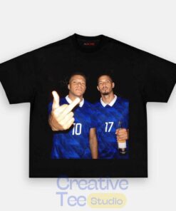 France National Team Mbappé x Saliba Drunk Smoke T-Shirt