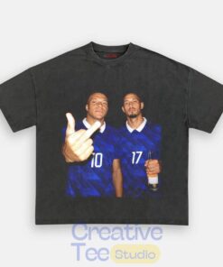 France National Team Mbappé x Saliba Drunk Smoke T-Shirt