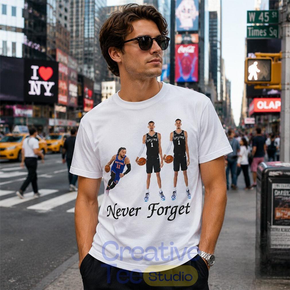 Funny Jalen Brunson And Victor Wembanyama Never Forget Shirt Funny Jalen Brunson And Victor Wembanyama Never Forget Shirt