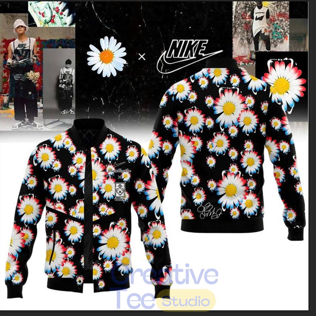 G-Dragon’s PEACEMINUSONE x Korea Football Team Flower Baseball Jacket G-Dragon’s PEACEMINUSONE x Korea Football Team Flower Baseball Jacket