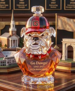 Georgia Bulldogs Go Dawgs! 135th Anniversary Whiskey Bottle