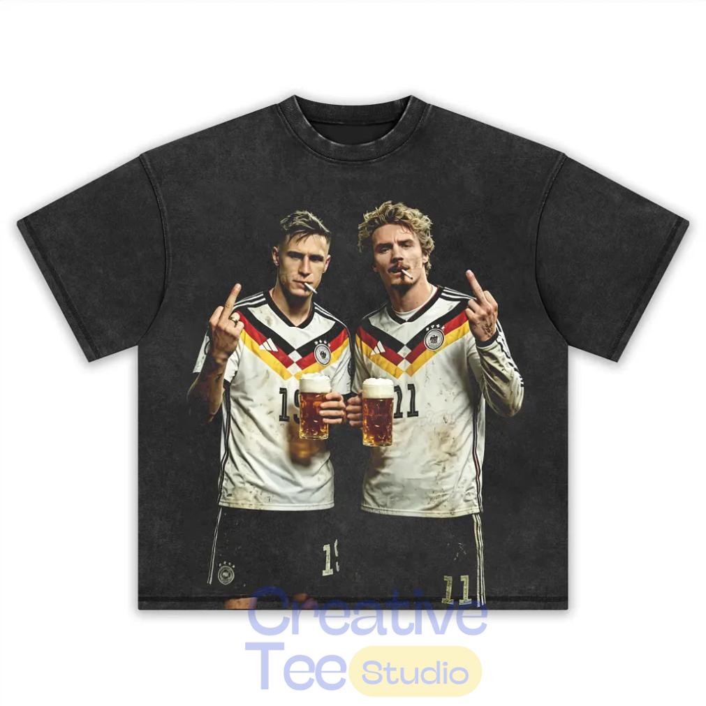 Germany Smoke Break Streetwear T-Shirt Germany Smoke Break Streetwear T-Shirt