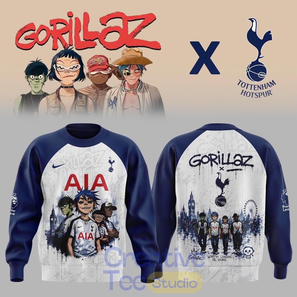 Gorillaz x Tottenham Hotspur Stadium 2026 Edition Sweatshirt Gorillaz x Tottenham Hotspur Stadium 2026 Edition Sweatshirt