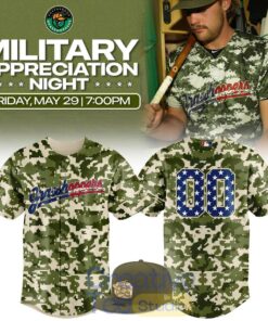 Greensboro Grasshoppers 2026 Military Appreciation Night Camo Jersey