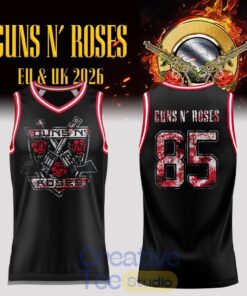 Guns N’ Roses World Tour 2026 Exclusive Basketball Jersey