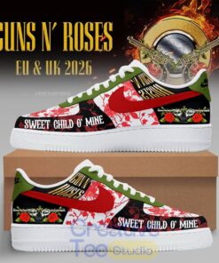 Guns N’ Roses World Tour 2026 “Sweet Child O’ Mine” Custom Air Force 1 Shoes
