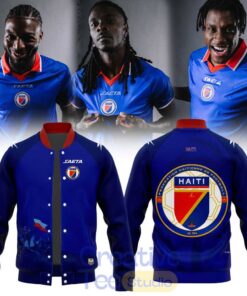 Haitienne De Football 1974 História do Haiti for World Cup 2026 Special Baseball Jacket Haitienne De Football 1974 História do Haiti for World Cup 2026 Special Baseball Jacket