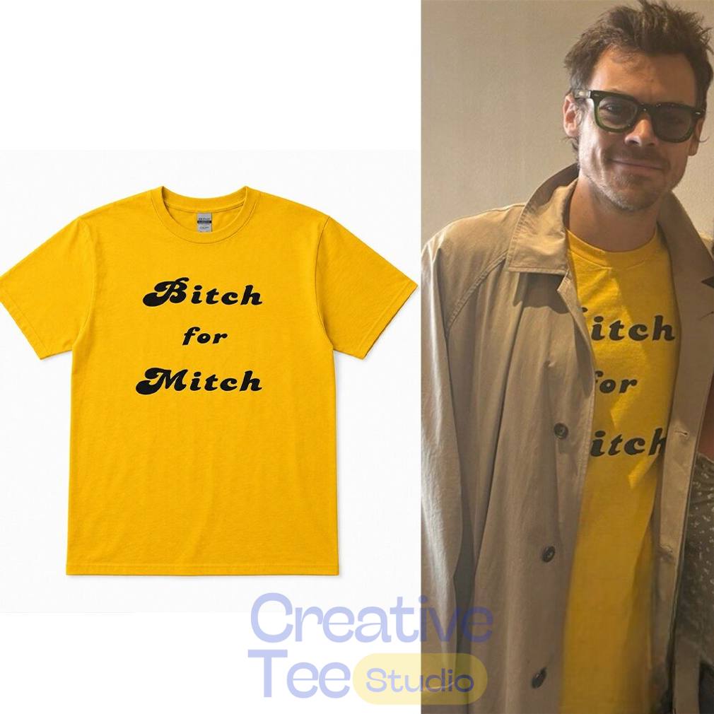 Harry Styles Bitch For Mitch Amsterdam Tour T-Shirt Harry Styles Bitch For Mitch Amsterdam Tour T-Shirt