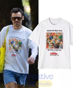 Harry Styles In London Anxiety Has Many Faces Xanax T-Shirt