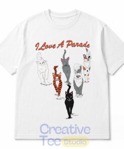I Love A Parade Walking Cats T-Shirt