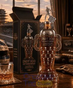 Indy 500 110th Anniversary Borg-Warner Trophy Whiskey Bottle