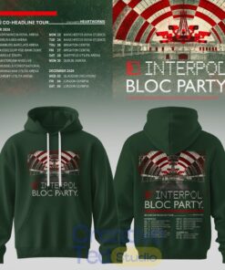 Interpol x Bloc Party UK & EU Tour 2026 Hoodie