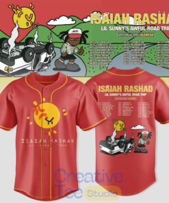 Isaiah Rashad Lil Sunny’s Awful Road Trip Tour 2026 Baseball Jersey
