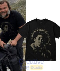 Jack Black Kanye West Mountains Black T-Shirt