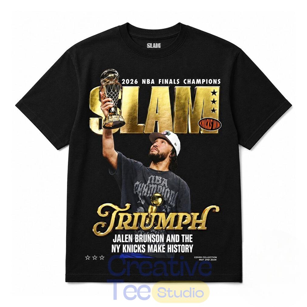 Jalen Brunson Knicks SLAM 2026 NBA Finals Champions Shirt Jalen Brunson Knicks SLAM 2026 NBA Finals Champions Shirt