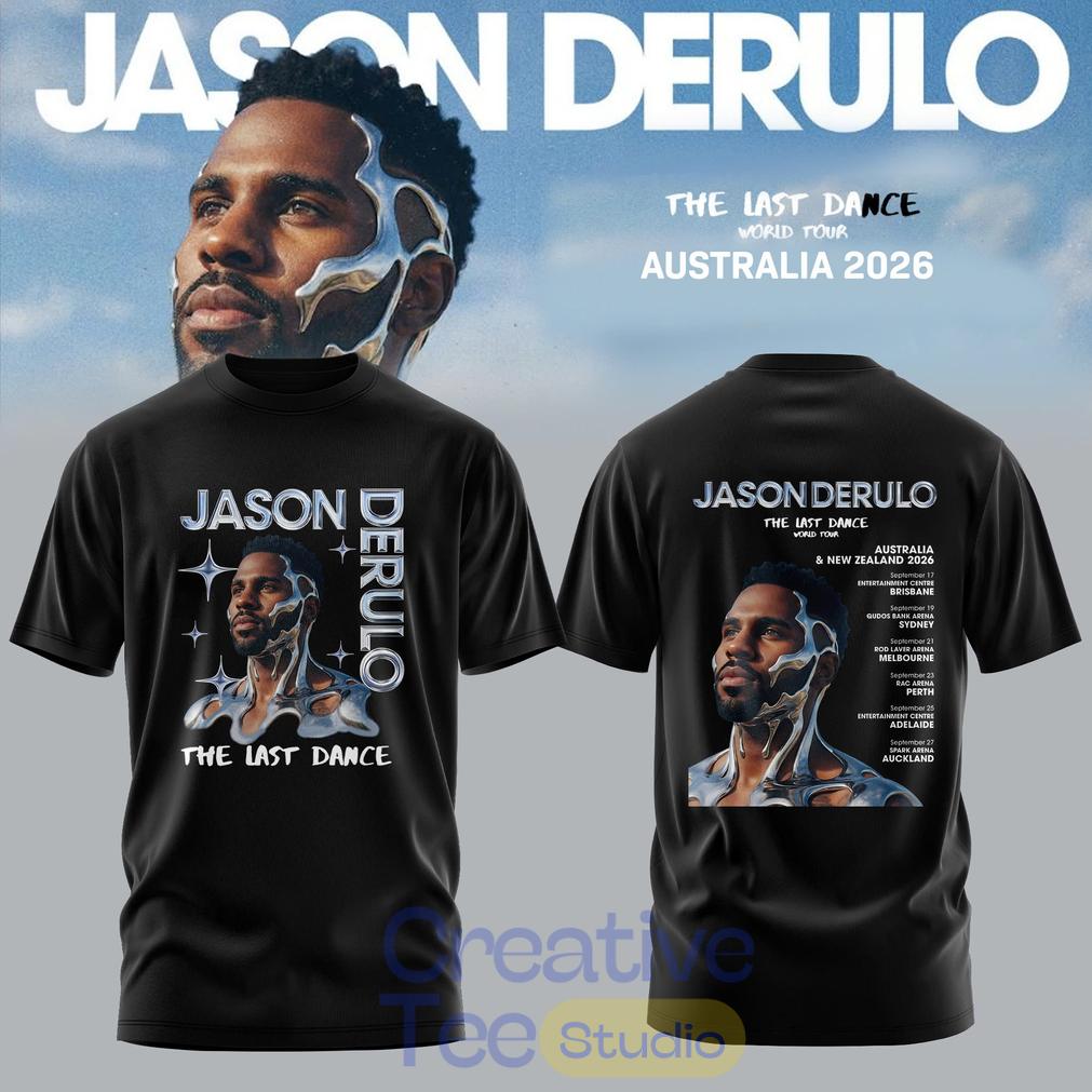 Jason Derulo The Last Dance World Tour 2026 AUS & NZ Shirt Jason Derulo The Last Dance World Tour 2026 AUS & NZ Shirt