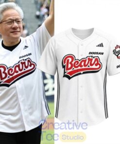 Jensen Huang Korean Pro Baseball Bears Baseball Jersey Jensen Huang Korean Pro Baseball Bears Baseball Jersey