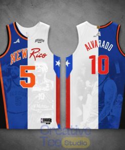 Jose Alvarado Stealth New York New Rico Basketball Jersey