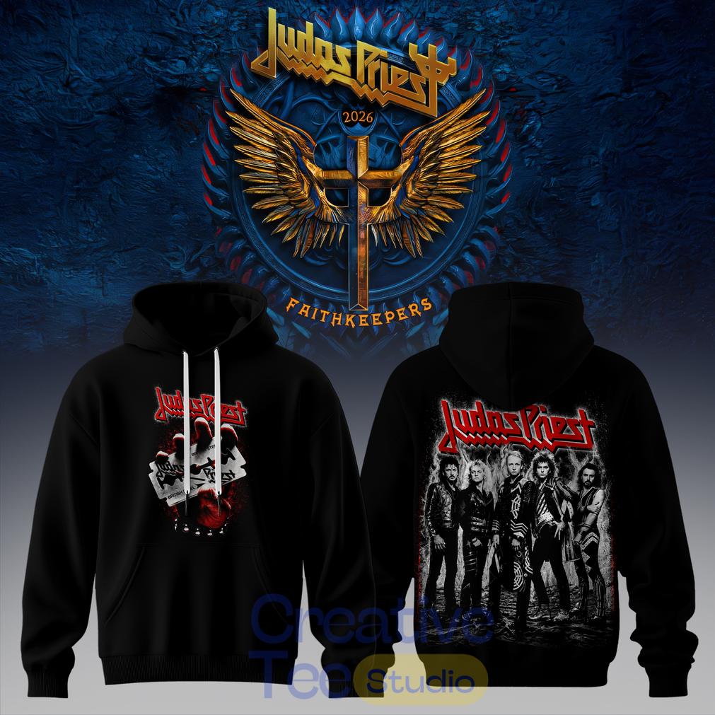 Judas Priest Faithkeepers 2026 Tour Rock Metal Black Edition Hoodie Judas Priest Faithkeepers 2026 Tour Rock Metal Black Edition Hoodie