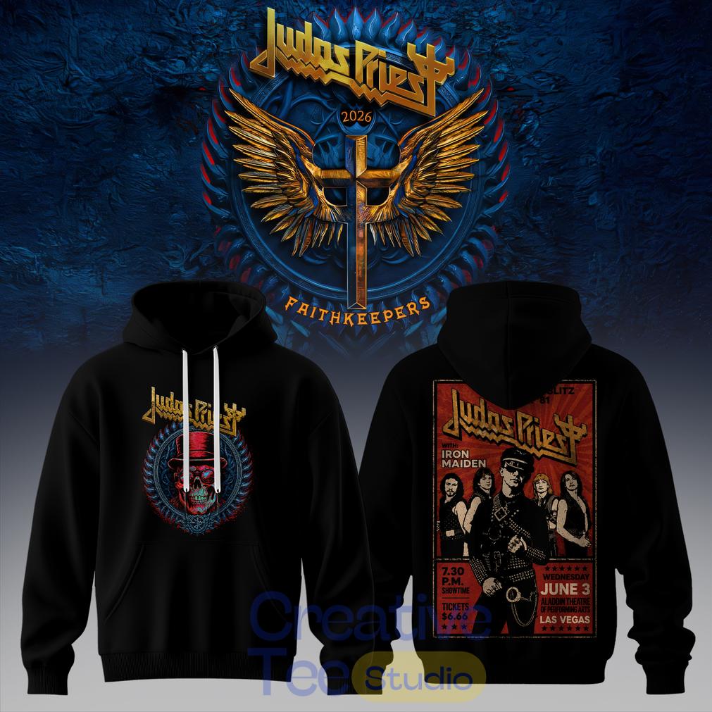 Judas Priest Faithkeepers 2026 Tour Rock Metal Black Edition Hoodie Judas Priest Faithkeepers 2026 Tour Rock Metal Black Edition Hoodie
