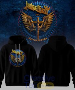 Judas Priest Faithkeepers 2026 Tour Wings Black Edition Hoodie