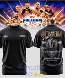 Justin Gaethje UFC Freedom 250 – Lightweight Champion T-Shirt