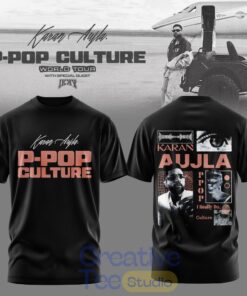 Karan Aujla P-Pop Culture World Tour Blackout Limited Edition 3D T-Shirt